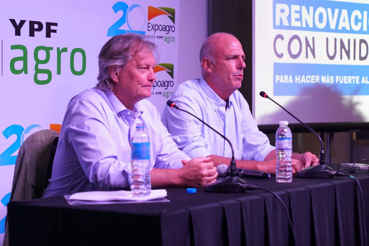 Marcos Pereda y Santos Zuberbühler, en Expoagro