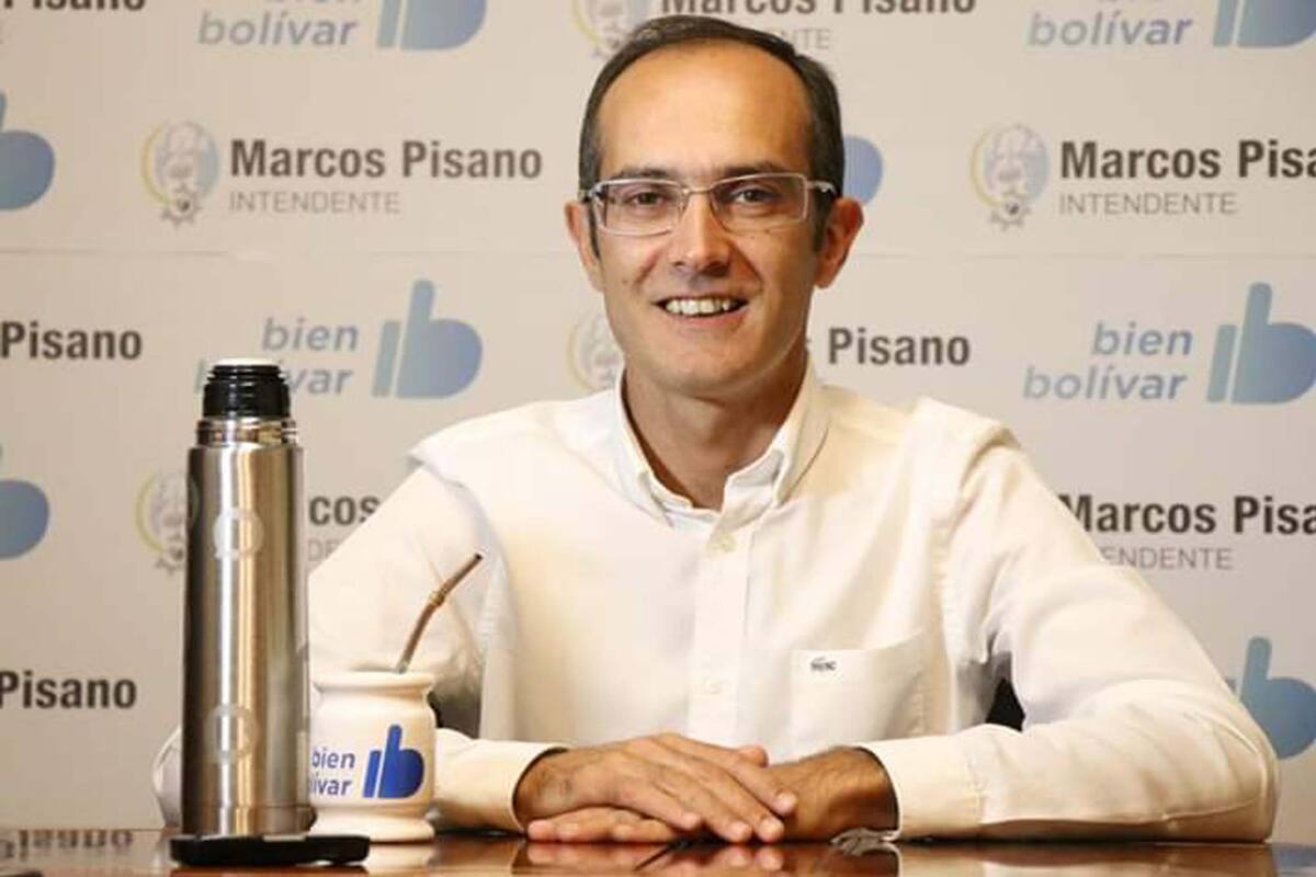 Marcos Pisano, intendente de Bolívar