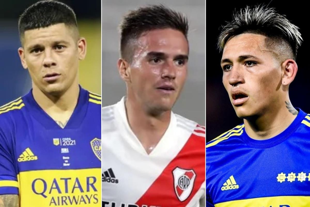 Marcos Rojo, Agustín Palavecino y Luís Vásquez