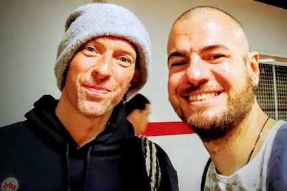 Marcos viajó desde Mendoza hasta Buenos Aires, entró sin entradas al show de Coldplay y conoció a Chris Martin (Foto: Gentileza Marcos Dell' Agnola)
