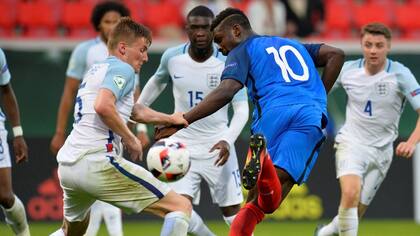 Marcus Thuram (10) fue titular en el debut de Francia, que goleó 3-0 a Honduras