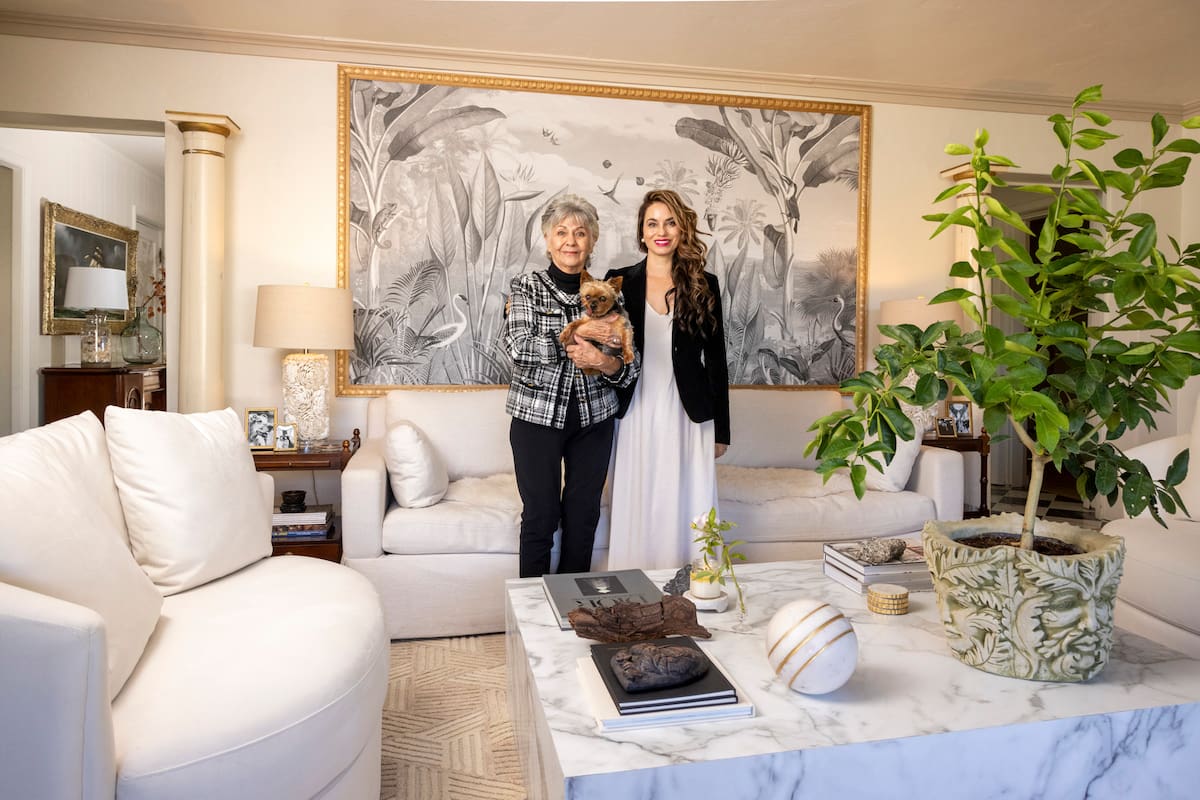 Margaret Gaxiola, left, who was once the housekeeper of the home that her daughter Nichol Naranjo, right, bought in 2020, in Albuquerque, N.M., October 2022. Naranjo says she was destined to own the house that was a refuge, “a place to come and catch our breath. And to dream.” (John Burcham/The New York Times)