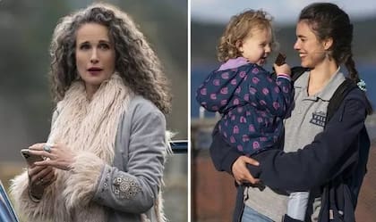 Margaret Qualley y Andie MacDowell en Las cosas por limpiar