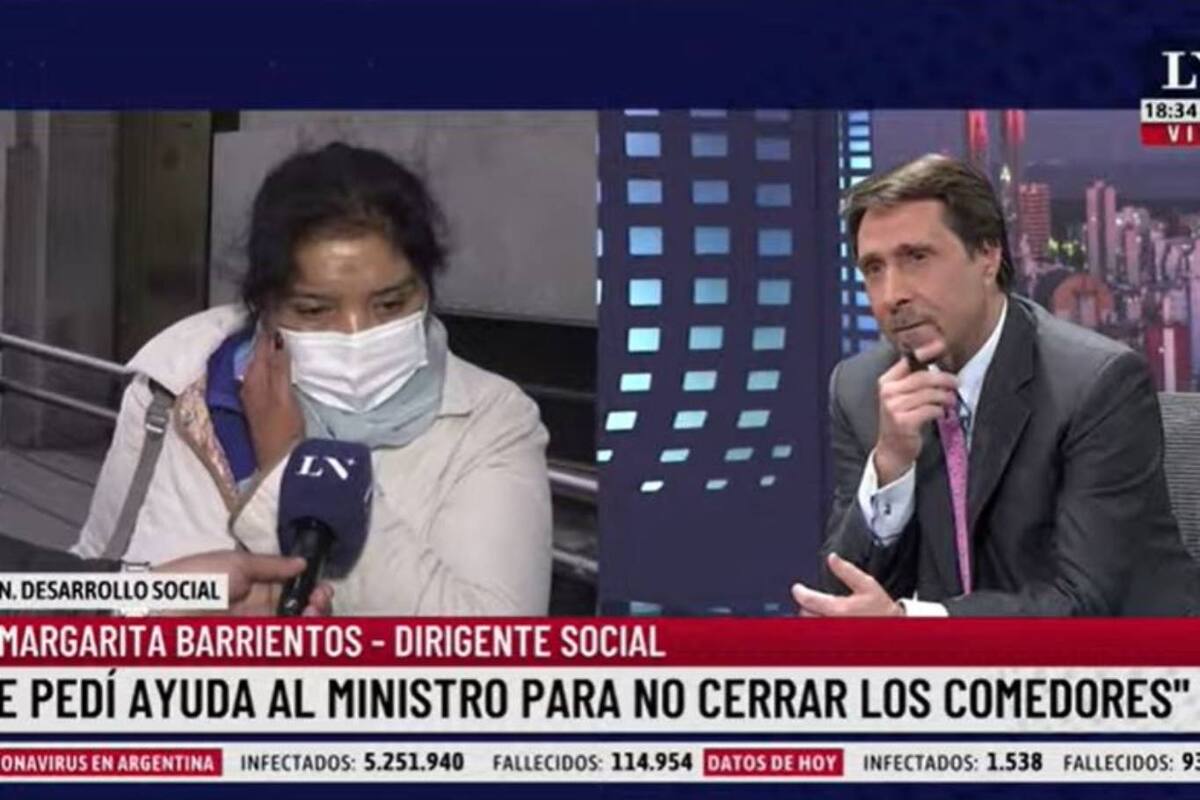 Margarita Barrientos sorprendió a Eduardo Feinmann cuando le contó cómo había continuado su relación con Sergio Massa luego de que se sacaran una foto juntos en diciembre pasado