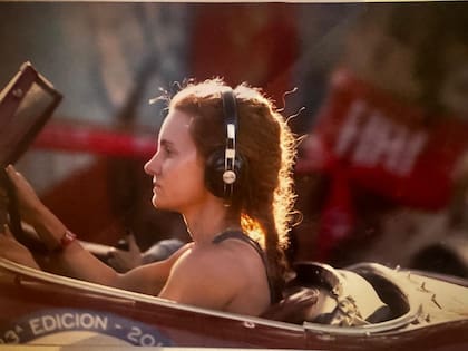 Margarita en su primer rally, en el año 2015