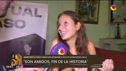 Margarita Páez aseguró que su papá y Sofía Gala son muy amigos y desmintió que sean novios