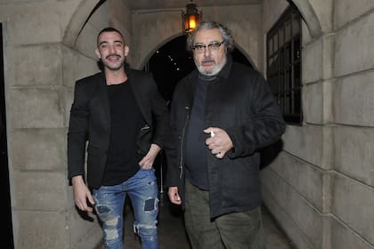 Ignacio Sureda ("Pantera") y Claudio Rissi (Mario Borges), en el festejo de fin de temporada de la serie producida por Underground