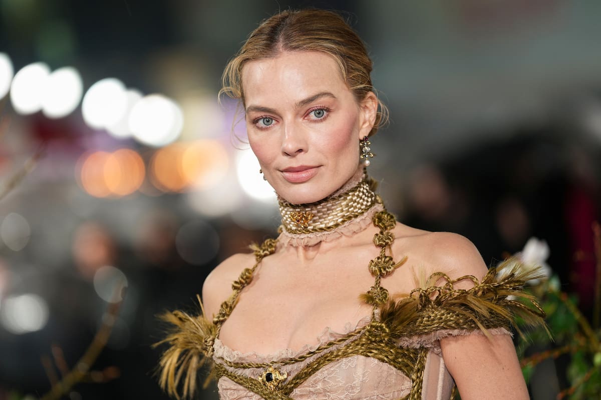 Margot Robbie, en la avant premiere de Cumbres borrascosas en Londres