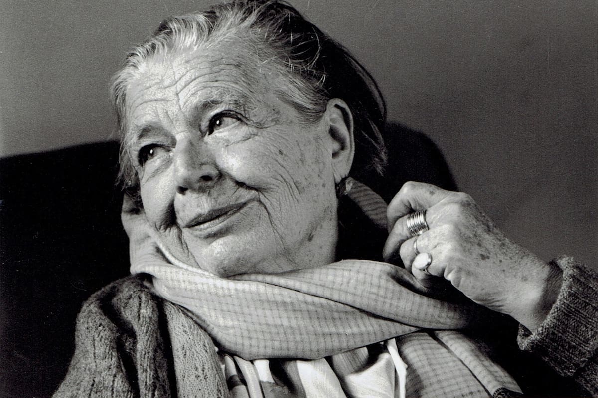 Marguerite Yourcenar (1903-1987) - foto De Grendel Bernhard in 1982 te Bailleul