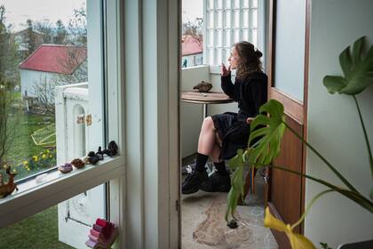 Maria Alyokhina en Reikiavik