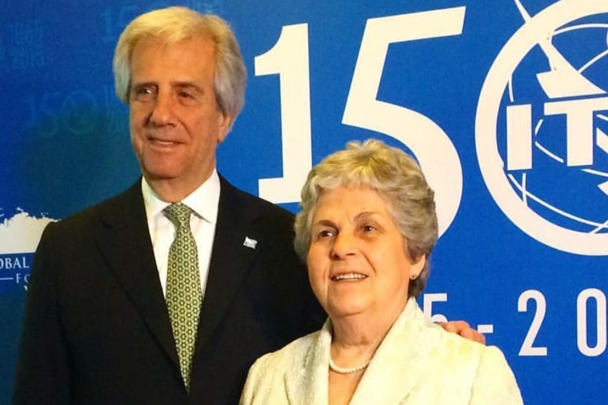 María Auxiliadora Delgado y Tabaré Vázquez