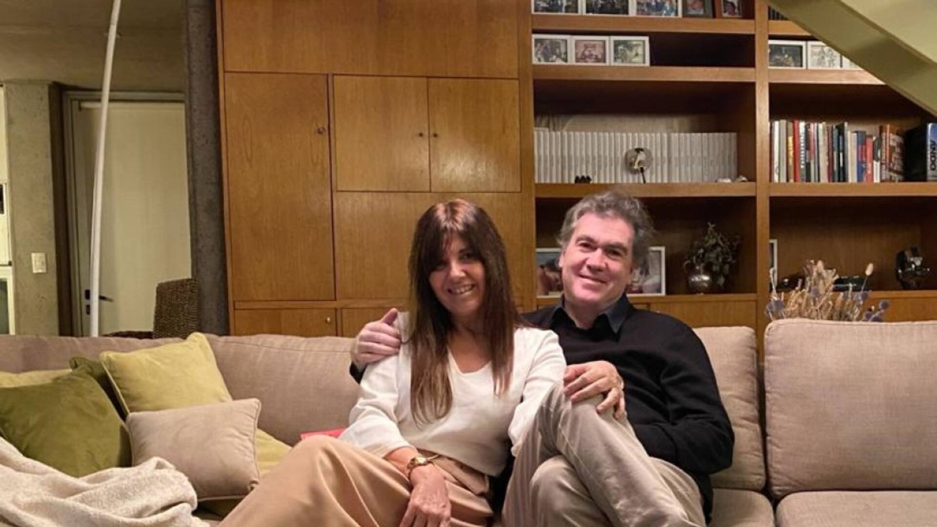 María Beatriz Blanco junto con el arquitecto Juan José Vicario, su marido, en San Isidro en la casa que creció a la par de su familia