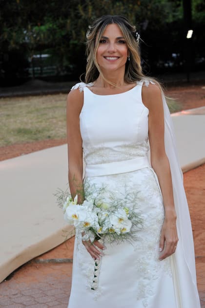 María Belén Ludueña quiso un look "natural" para su casamiento