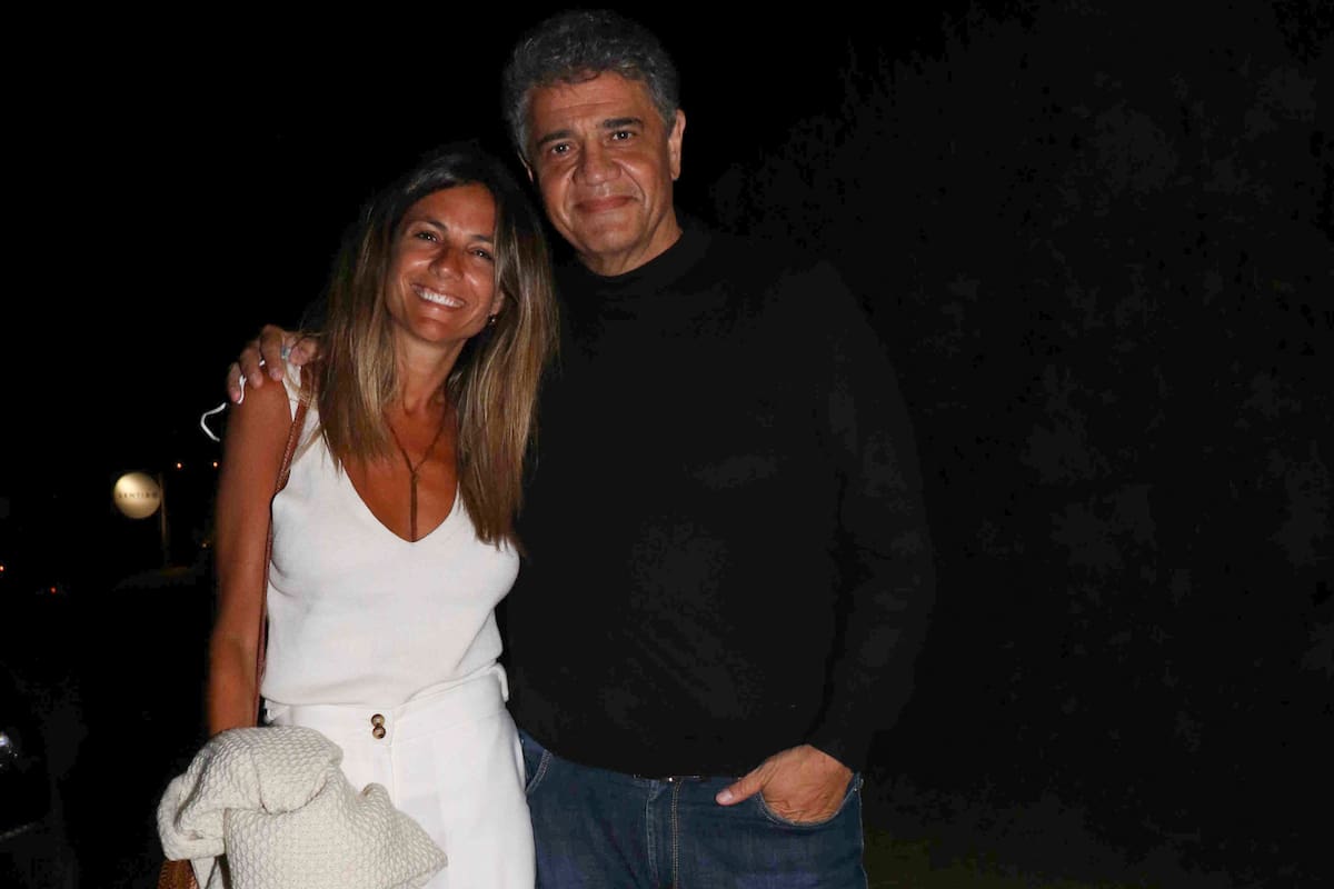 María Belén Ludueña y Jorge Macri, sonrientes