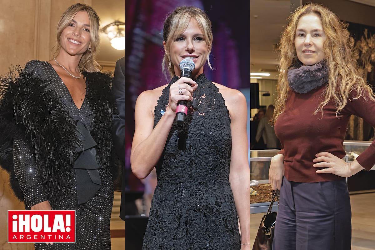 María Belén Ludueña y Mariana Fabbiani coincidieron en la noche porteña, mientras que Gloria Fiorito acompañó la apertura de la muestra de arte