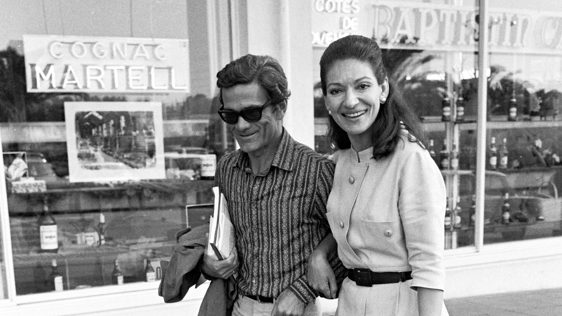 Maria Callas y Pasolini compartieron una amistad duradera, juntos estuvieron en Argentina para la presentación de Medea en el Festival de Cine de Mar del Plata