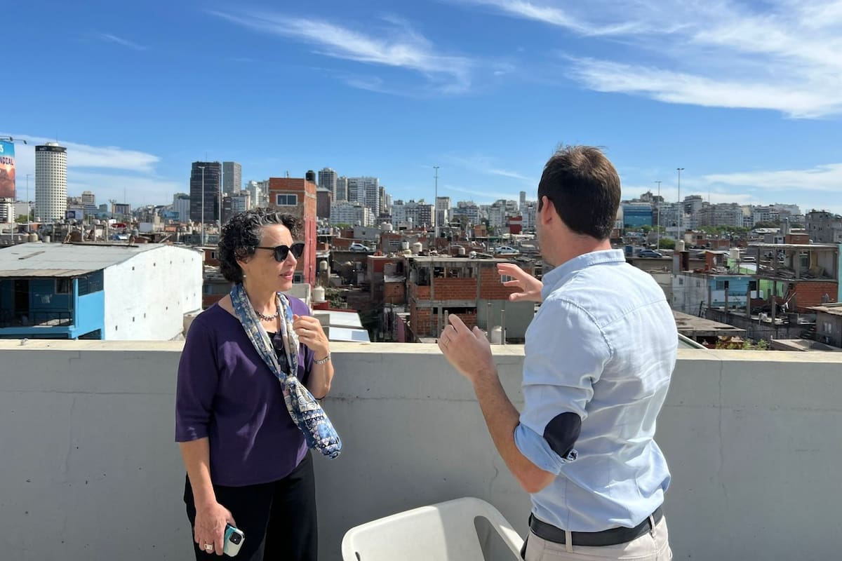 María Cancian, decana de la Escuela McCourt de Políticas Públicas de Georgetown, durante su visita a Buenos Aires