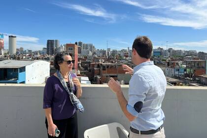 María Cancian, decana de la Escuela McCourt de Políticas Públicas de Georgetown, durante su visita a Buenos Aires