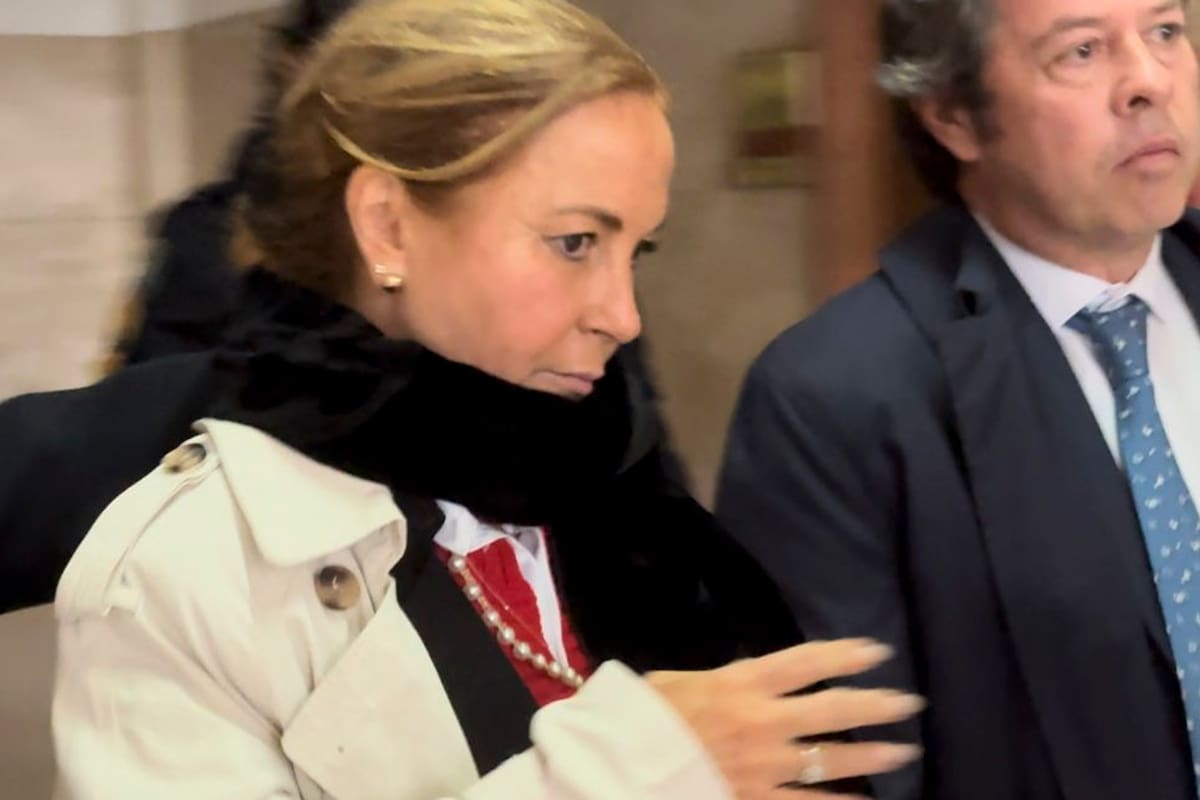 María Cantero sale de declarar en Comodoro Py