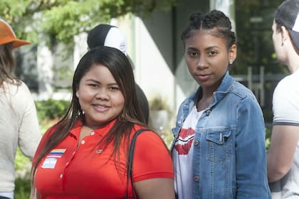 María Claudia y Tisha vinieron a estudiar desde Colombia