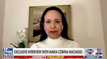 María Corina Machado, en una entrevista en televisión tras la captura de Maduro