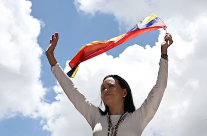 Maria Corina Machado ganó el Premio Nobel de la Paz 2025 (Photo by JUAN BARRETO / AFP)
