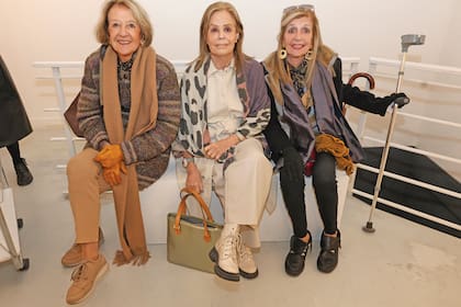 María del Carmen Cerruti, Elena Lynch y Minnie Firpo