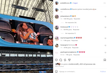 María Emilia también compartió una serie de fotos de los tres juntos