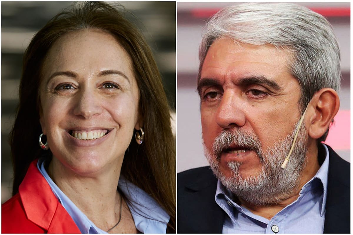 María Euegnia Vidal y Aníbal Fernández