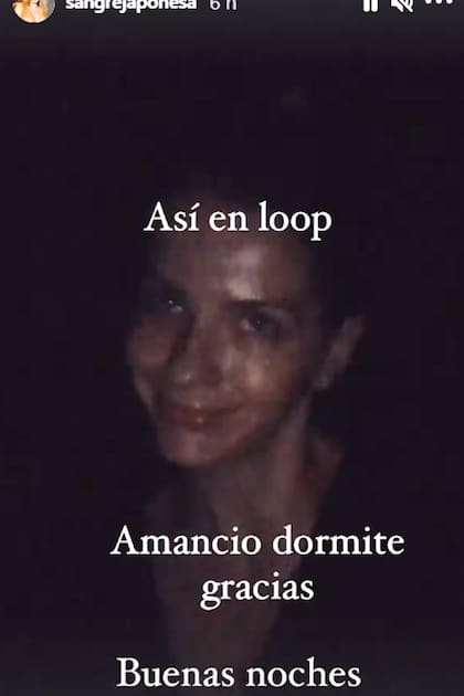 María Eugenia "La China" Suárez expuso su agotamiento en horas de la madrugada con un pedido para su hijo Amancio