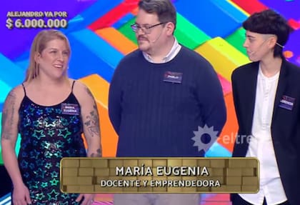 María Eugenia, la participante de Los 8 escalones, es de Versalles y tiene 6 hijos (Foto: Captura eltrece)