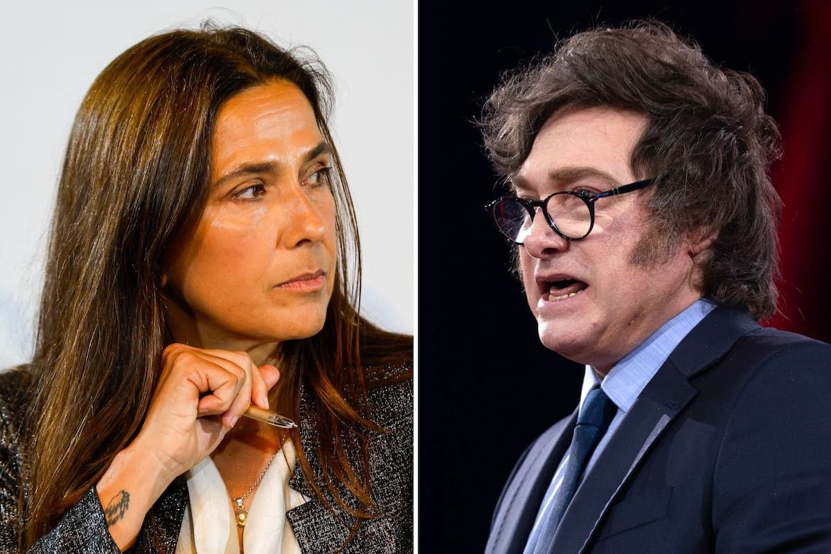 María Eugenia Talerico y Javier Milei