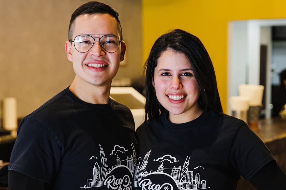 María Eugenia Uzcátegui y Kharim Rincon vendían arepas en la calle y hoy tienen tres restaurantes en Chicago