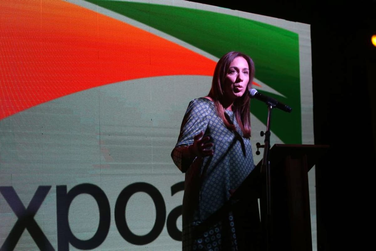 María Eugenia Vidal asistió a San Nicolás donde fue la cena inauguración de Expoagro