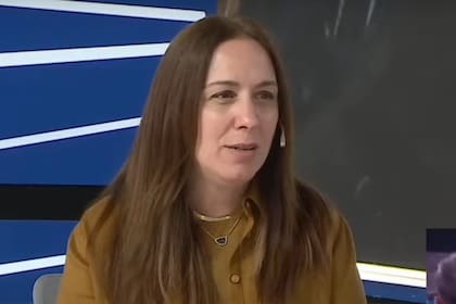 María Eugenia Vidal, diputada nacional de Pro, entrevistada por José Del Rio en la pantalla de LN+ (Comunidad de Negocios)