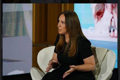 María Eugenia Vidal, durante el lanzamiento de su libro Mi camino