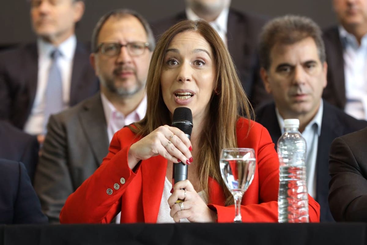 Maria Eugenia Vidal en conferencia de prensa