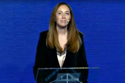 María Eugenia Vidal en el Coloquio de IDEA