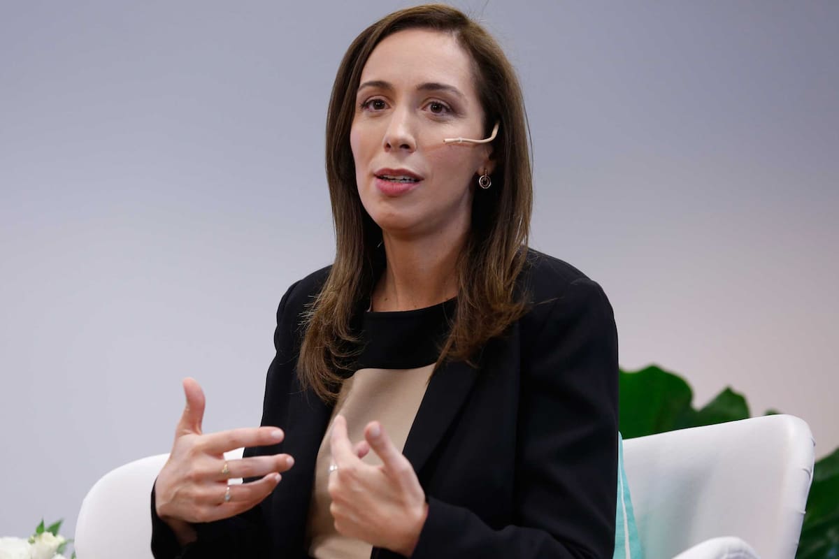 María Eugenia Vidal en una charla íntima