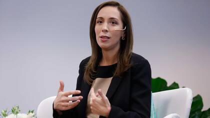 María Eugenia Vidal en una charla íntima