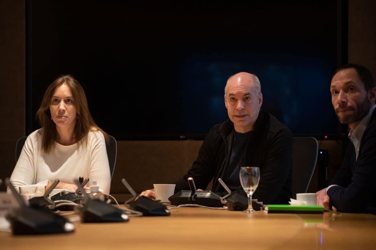 María Eugenia Vidal, Horacio Rodríguez Larreta y Maximiliano Ferraro