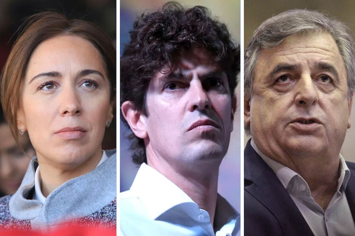 María Eugenia Vidal, Martín Lousteau y Mario Negri