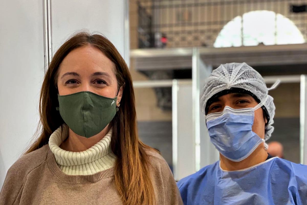 María Eugenia Vidal recibió la vacuna contra el Covid-19 en la Usina del Arte