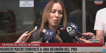 María Eugenia Vidal tras la reunión Pro