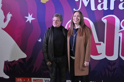 María Eugenia Vidal y Enrique Sacco, listos para disfrutar del espectáculo