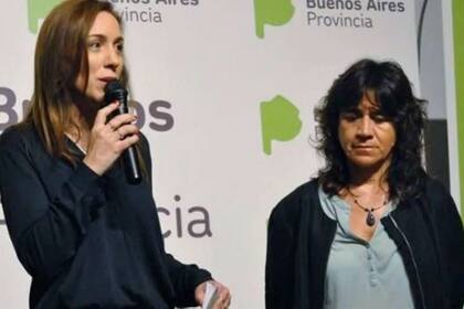 María Eugenia Vidal y la exministra de Salud bonaerense Zulma Ortiz, que renunció meses después de intentar que la provincia adhiriera al protocolo nacional