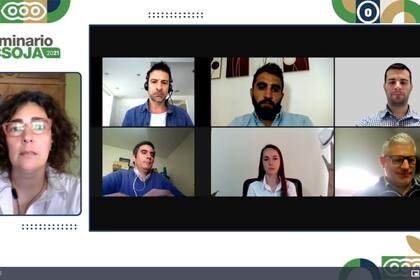 María Fernanda González Sanjuan, de Fertilizar Asociación Civil; Pablo Poklepovic, de YPF Agro; Roberto Rotondaro, de la Asociación de Cooperativas Argentinas; Valentín Bastini, de Rizobacter; Cecilia Martin, de Yara; Matías Saks, de Bunge y Juan Ignacio Messineo, de Compo Expert