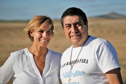 María Gabriela Suárez, de 48 años, y Daniel Verón, de 56