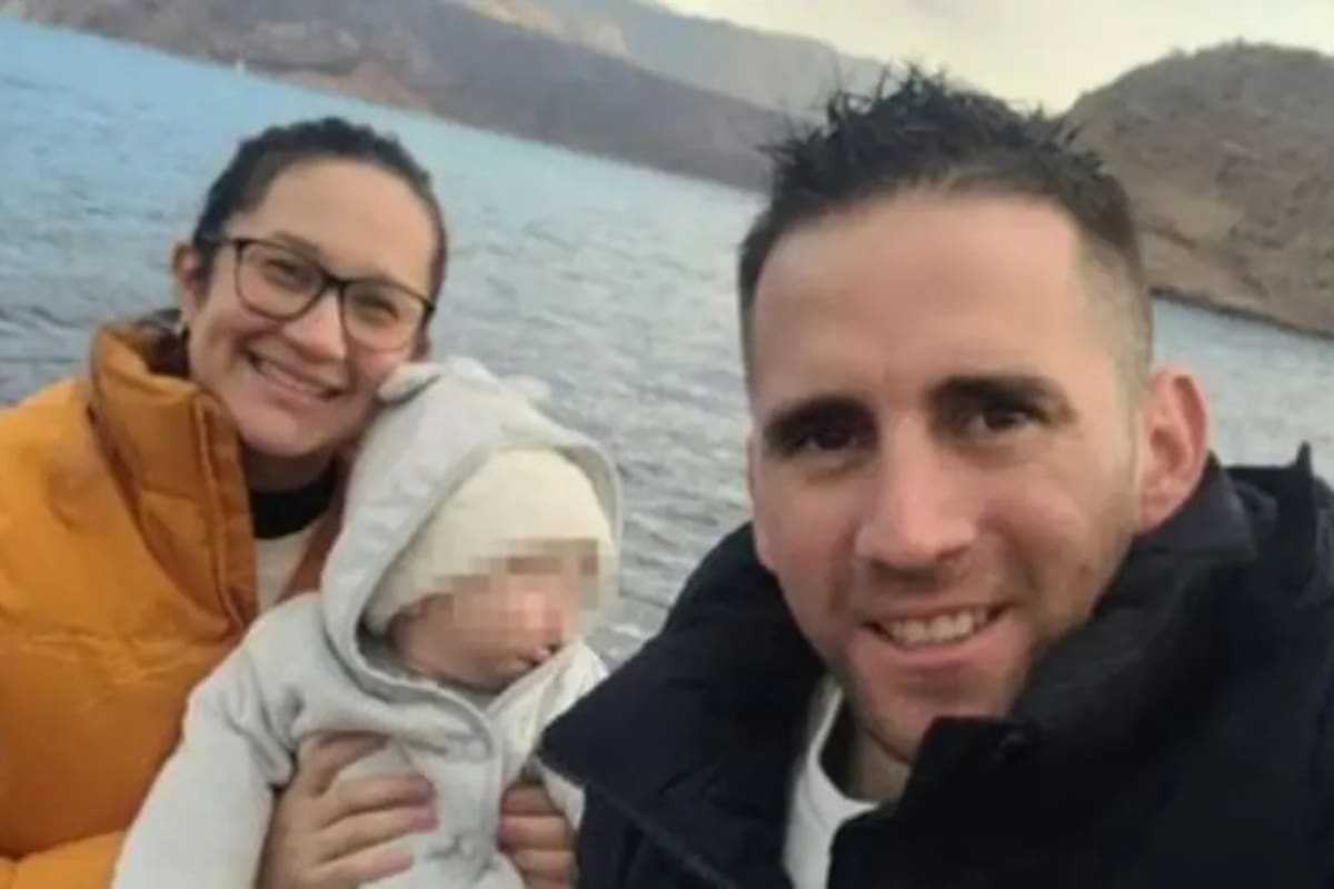 María Gómez y Nahuel Gallo, el gendarme detenido en Venezuela. Foto: Mendoza Post.