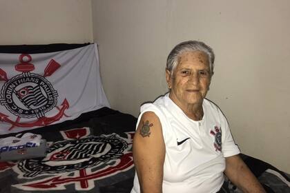 Maria Helena dos Reis es fanática de Corinthians